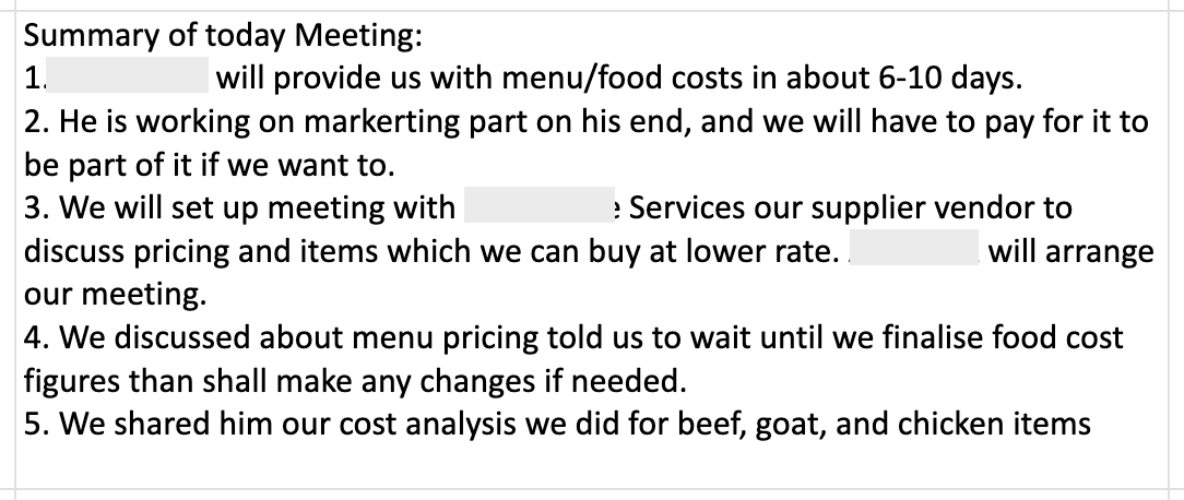 meeting-minutes-franchisor-food-cost meeting-minutes-franchisor-food-cost
